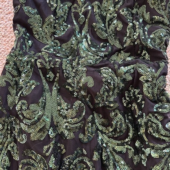 Windsor Formal Dress Black with Green Sequins – XS, Wicked Vibes, Wounded Bird - Picture 3 of 9